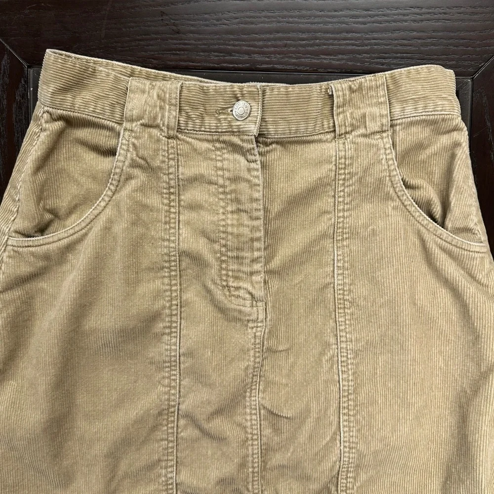 *THE LIMITED* Brown Corduroy Skirt w/ Pockets Size 10